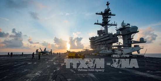 Tàu sân bay USS Carl Vinson tham gia tập trận ngay khi tới Biển Nhật Bản ảnh 1